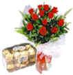 16 Fererro Rocher and Red Roses