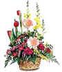 Basket of Seasonal Flowers