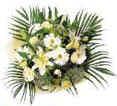 Basket of Light Colored Flowers